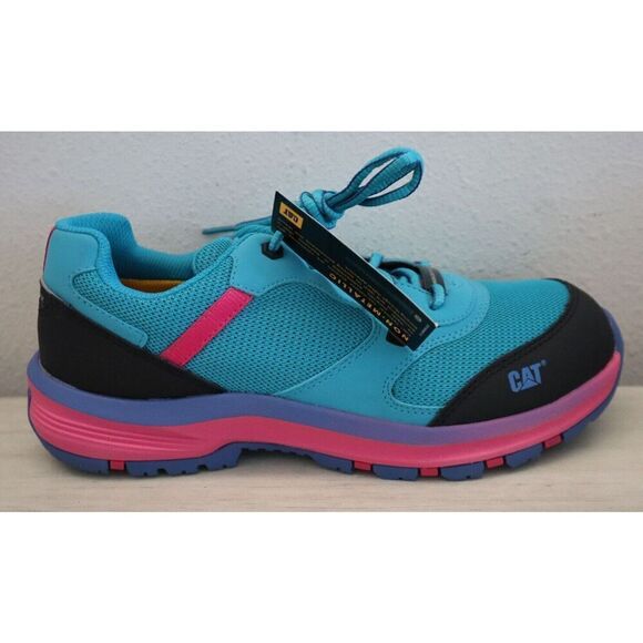 Caterpillar P91334 Women's Sz 10M Tile Blue Quake Composite Toe Work Shoes - Picture 6 of 13